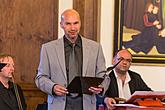 Collegium Quodliber, Jiří Stivín – flute solo, Petr Kronika - spoken word, 28.6.2015, Chamber Music Festival Český Krumlov, photo by: Lubor Mrázek