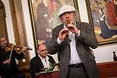 Collegium Quodliber, Jiří Stivín – flute solo, Petr Kronika - spoken word, 28.6.2015, Chamber Music Festival Český Krumlov, photo by: Lubor Mrázek