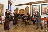 Collegium Quodlibet, Jiří Stivín – sólo na flétny, Petr Kronika - mluvené slovo, 28.6.2015, Festival komorní hudby Český Krumlov, foto: Lubor Mrázek