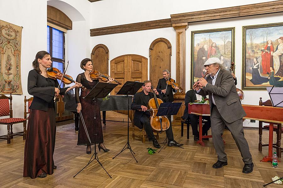 Collegium Quodliber, Jiří Stivín – flute solo, Petr Kronika - spoken word, 28.6.2015, Chamber Music Festival Český Krumlov