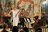 Mucha Quartet and musical mime Vladimír Kulíšek - Chamber concert, 30.7.2015, International Music Festival Český Krumlov, source: Auviex s.r.o., photo by: Libor Sváček