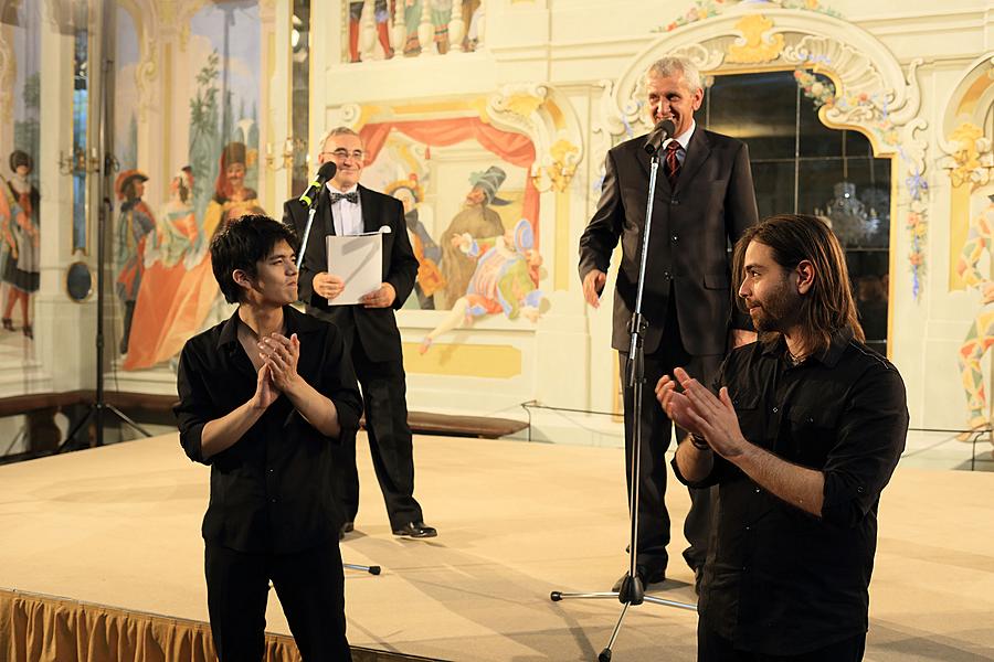 Ji Man Wee (housle), Jan Mráček (housle), Jihočeská komorní filharmonie, Mario Košík (dirigent), 8.8.2015, Mezinárodní hudební festival Český Krumlov