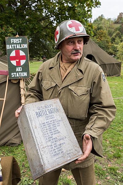 Freiheit und Sport - 70. Jubiläum des Matches der amerikanischen Armee im amerikanischen Fußball, Český Krumlov, Samstag 26. September 2015