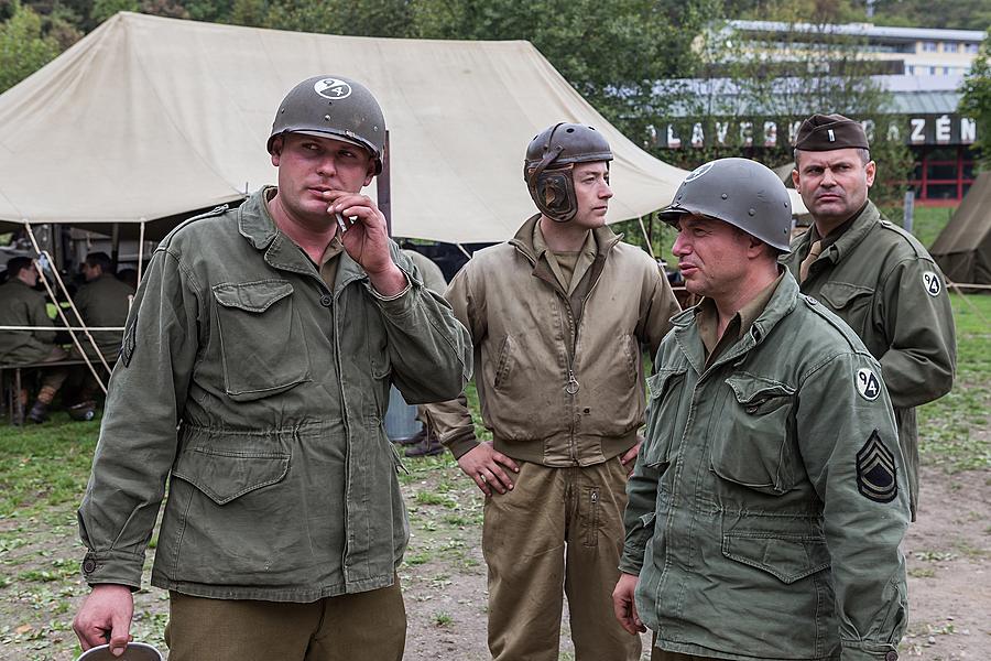 Freiheit und Sport - 70. Jubiläum des Matches der amerikanischen Armee im amerikanischen Fußball, Český Krumlov, Samstag 26. September 2015