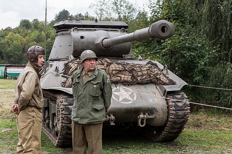 Freiheit und Sport - 70. Jubiläum des Matches der amerikanischen Armee im amerikanischen Fußball, Český Krumlov, Samstag 26. September 2015