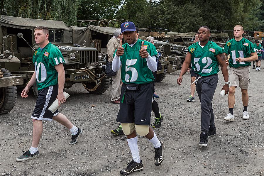 Freedom and Sport - 70th anniversary of the American football match played by the U.S. Army, Český Krumlov, Saturday 26th September 2015