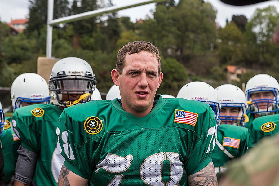 Freiheit und Sport - 70. Jubiläum des Matches der amerikanischen Armee im amerikanischen Fußball, Český Krumlov, Samstag 26. September 2015