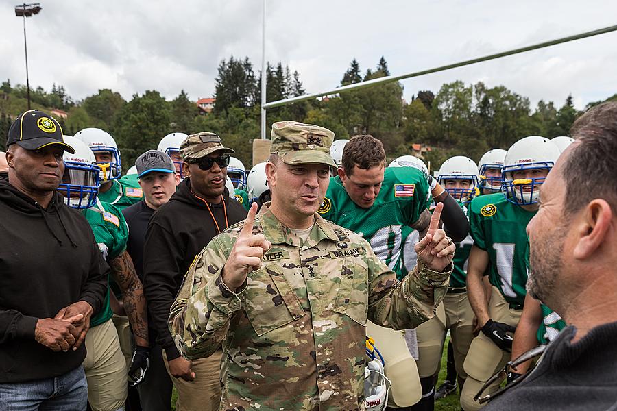 Freedom and Sport - 70th anniversary of the American football match played by the U.S. Army, Český Krumlov, Saturday 26th September 2015