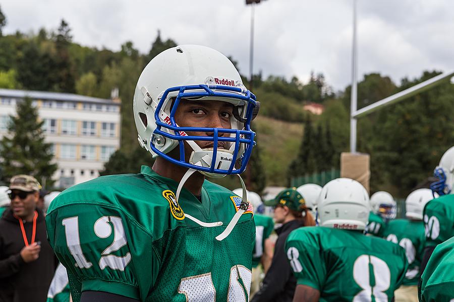 Freiheit und Sport - 70. Jubiläum des Matches der amerikanischen Armee im amerikanischen Fußball, Český Krumlov, Samstag 26. September 2015