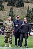 Freiheit und Sport - 70. Jubiläum des Matches der amerikanischen Armee im amerikanischen Fußball, Český Krumlov, Samstag 26. September 2015, Foto: Lubor Mrázek