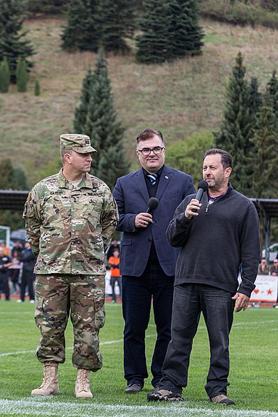 Freedom and Sport - 70th anniversary of the American football match played by the U.S. Army, Český Krumlov, Saturday 26th September 2015