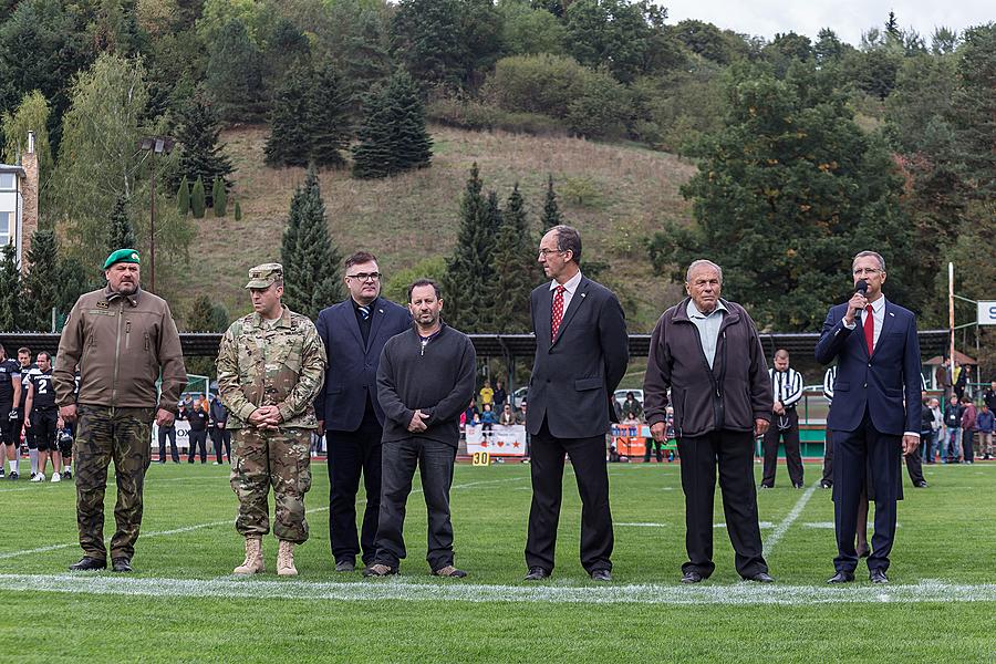 Freedom and Sport - 70th anniversary of the American football match played by the U.S. Army, Český Krumlov, Saturday 26th September 2015