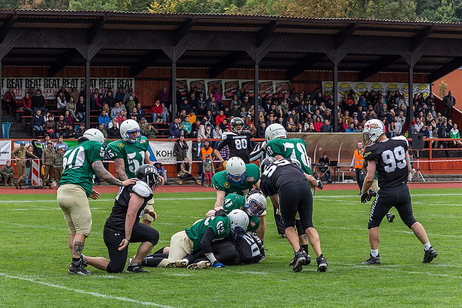 Freiheit und Sport - 70. Jubiläum des Matches der amerikanischen Armee im amerikanischen Fußball, Český Krumlov, Samstag 26. September 2015