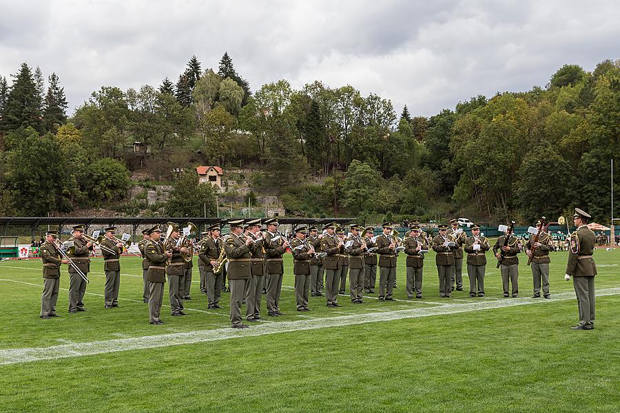 Svoboda a sport - 70. výročí utkání americké armády v americkém fotbale, Český Krumlov sobota 26. září 2015