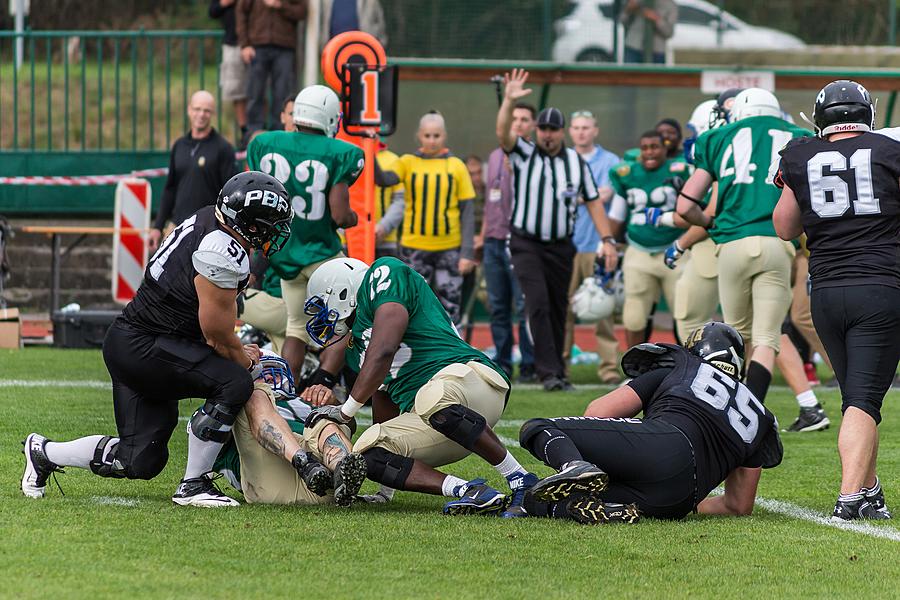 Svoboda a sport - 70. výročí utkání americké armády v americkém fotbale, Český Krumlov sobota 26. září 2015