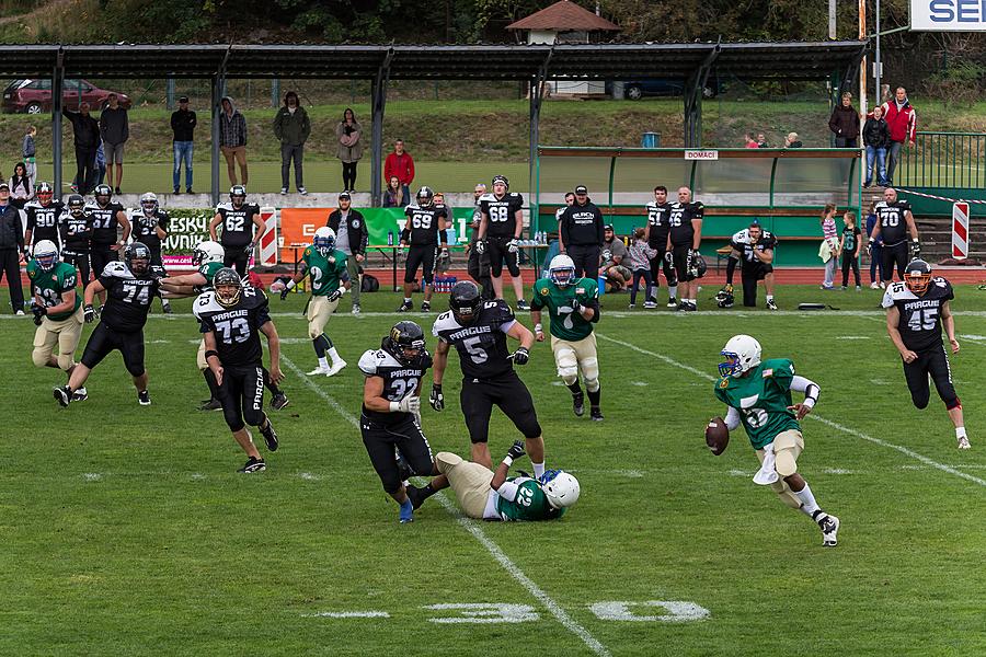 Freiheit und Sport - 70. Jubiläum des Matches der amerikanischen Armee im amerikanischen Fußball, Český Krumlov, Samstag 26. September 2015