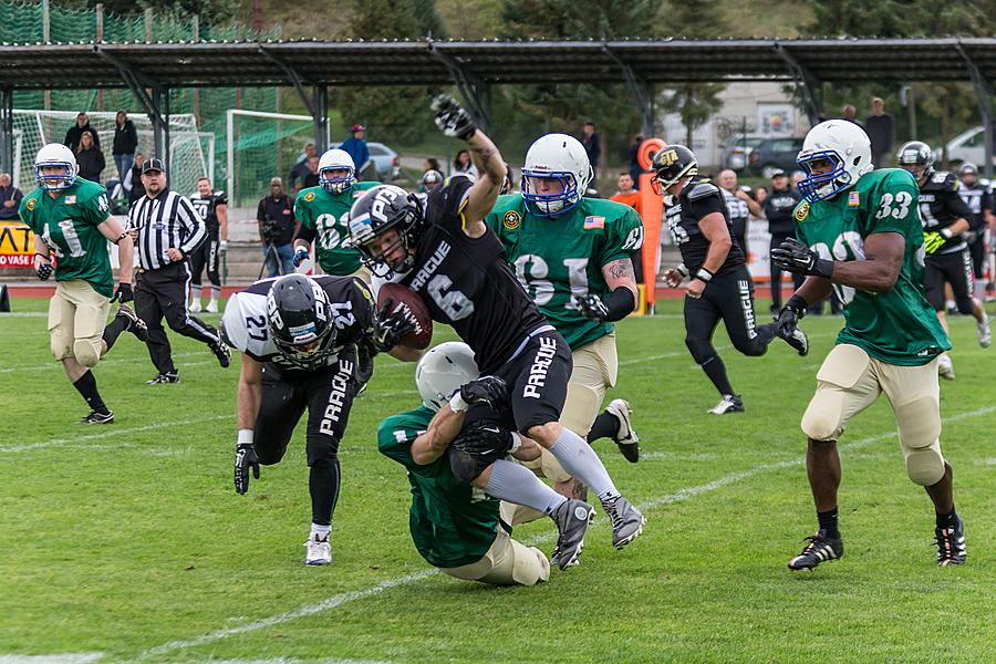 Freiheit und Sport - 70. Jubiläum des Matches der amerikanischen Armee im amerikanischen Fußball, Český Krumlov, Samstag 26. September 2015