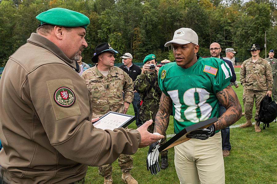 Freedom and Sport - 70th anniversary of the American football match played by the U.S. Army, Český Krumlov, Saturday 26th September 2015