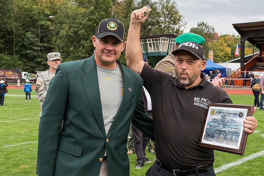 Freedom and Sport - 70th anniversary of the American football match played by the U.S. Army, Český Krumlov, Saturday 26th September 2015