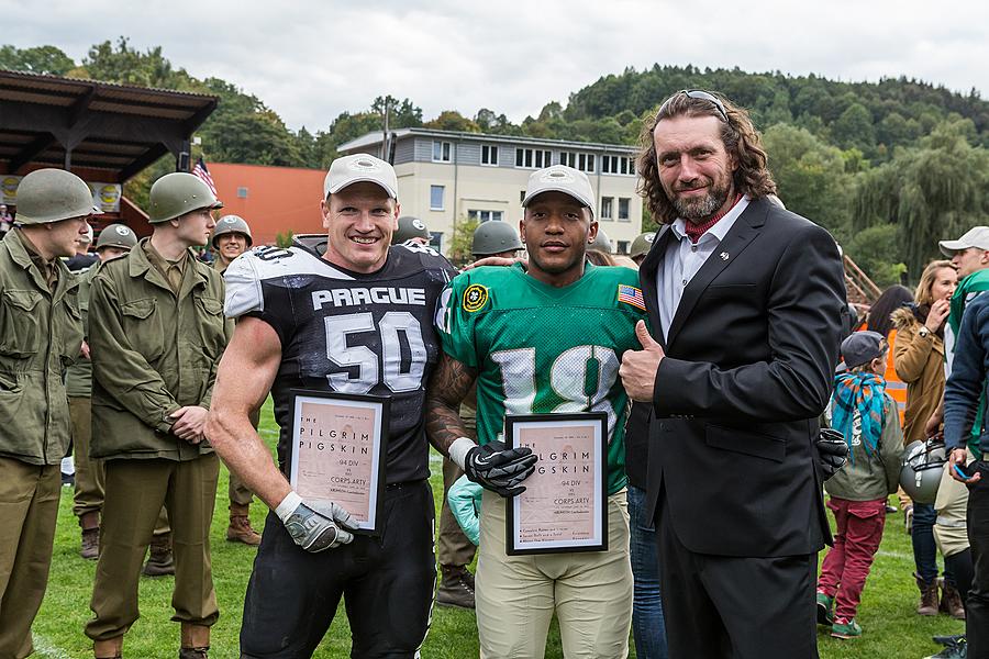 Svoboda a sport - 70. výročí utkání americké armády v americkém fotbale, Český Krumlov sobota 26. září 2015