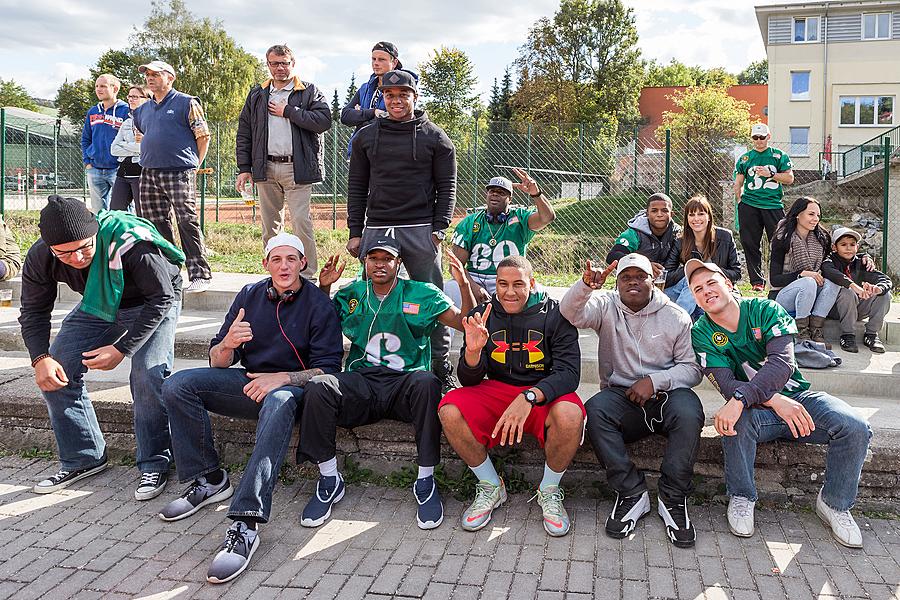 Freiheit und Sport - 70. Jubiläum des Matches der amerikanischen Armee im amerikanischen Fußball, Český Krumlov, Samstag Sonntag 27. September 2015