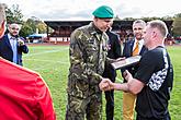 Svoboda a sport - 70. výročí utkání americké armády v americkém fotbale, Český Krumlov neděle 27. září 2015, foto: Lubor Mrázek