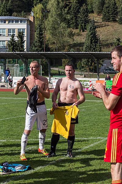 Svoboda a sport - 70. výročí utkání americké armády v americkém fotbale, Český Krumlov neděle 27. září 2015