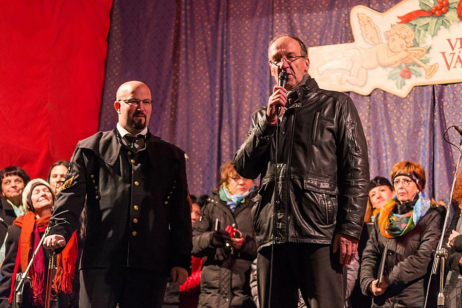 The Light of st. Barbara 4.12.2015, Advent and Christmas 2015 in Český Krumlov