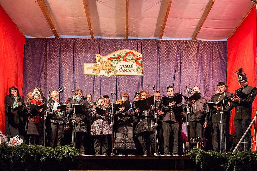 Licht der hl. Barbara 4.12.2015, Advent und Weihnachten 2015 in Český Krumlov