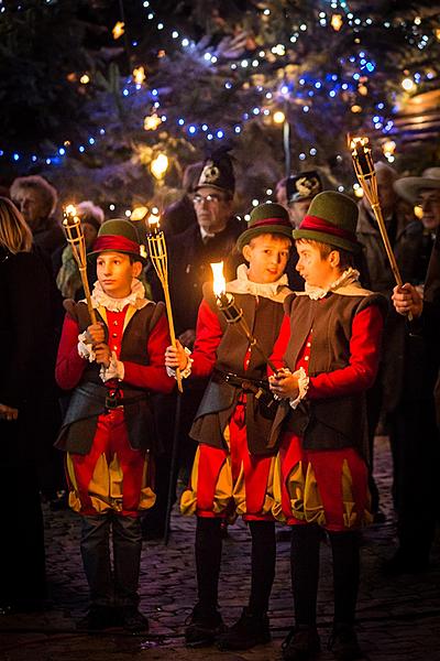 The Light of st. Barbara 4.12.2015, Advent and Christmas 2015 in Český Krumlov