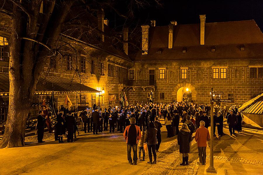 The Light of st. Barbara 4.12.2015, Advent and Christmas 2015 in Český Krumlov