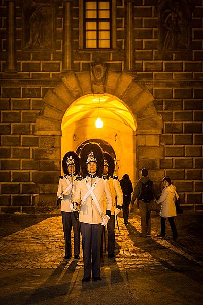 Licht der hl. Barbara 4.12.2015, Advent und Weihnachten 2015 in Český Krumlov