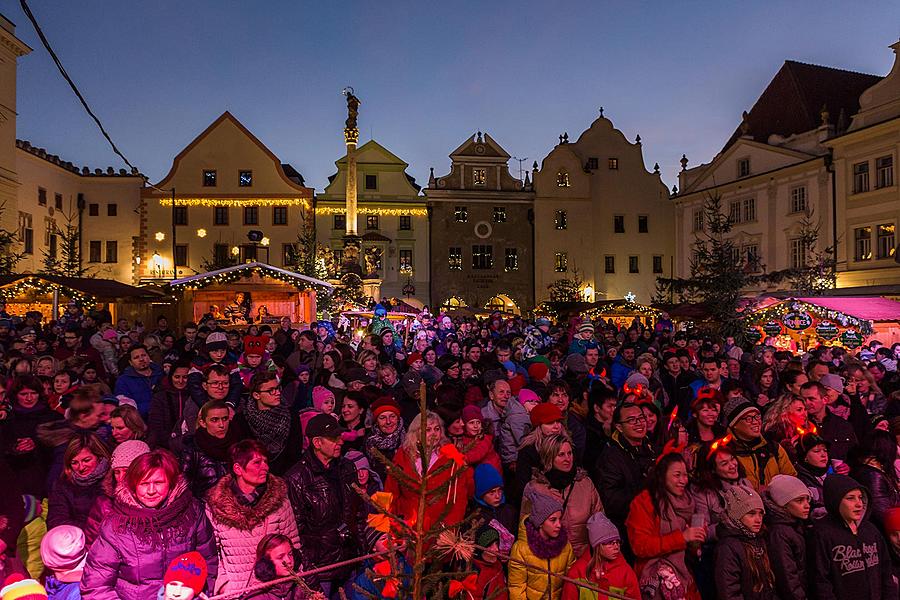 Mikulášská nadílka 5.12.2015, Advent a Vánoce v Českém Krumlově