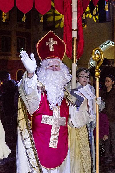 Nikolausbescherung 5.12.2015, Advent und Weihnachten in Český Krumlov