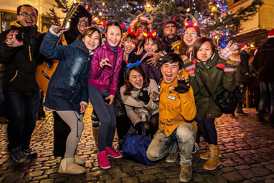 Nikolausbescherung 5.12.2015, Advent und Weihnachten in Český Krumlov