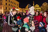 Ježíškův Poštovní úřad U Zlatého anděla a příjezd Bílé paní 6.12.2015, Advent a Vánoce v Českém Krumlově, foto: Lubor Mrázek