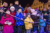 Jesuleins Postamt Zum Goldenen Engel und Ankunft der Weißen Frau 6.12.2015, Advent und Weihnachten in Český Krumlov, Foto: Lubor Mrázek