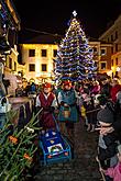 Jesuleins Postamt Zum Goldenen Engel und Ankunft der Weißen Frau 6.12.2015, Advent und Weihnachten in Český Krumlov, Foto: Lubor Mrázek