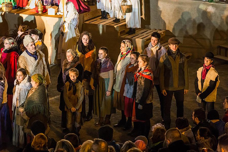 Lebende Krippe, 23.12.2015, Advent und Weihnachten in Český Krumlov