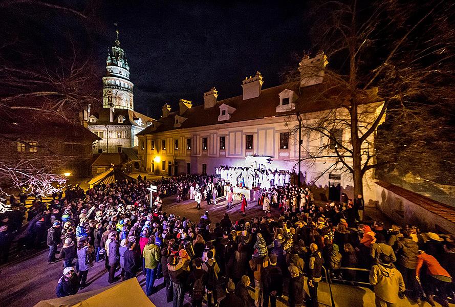 Lebende Krippe, 23.12.2015, Advent und Weihnachten in Český Krumlov