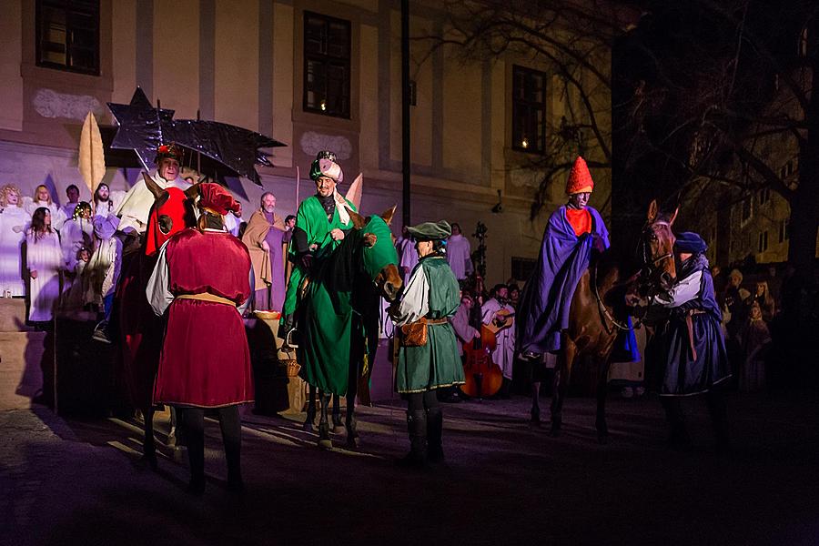 Lebende Krippe, 23.12.2015, Advent und Weihnachten in Český Krumlov