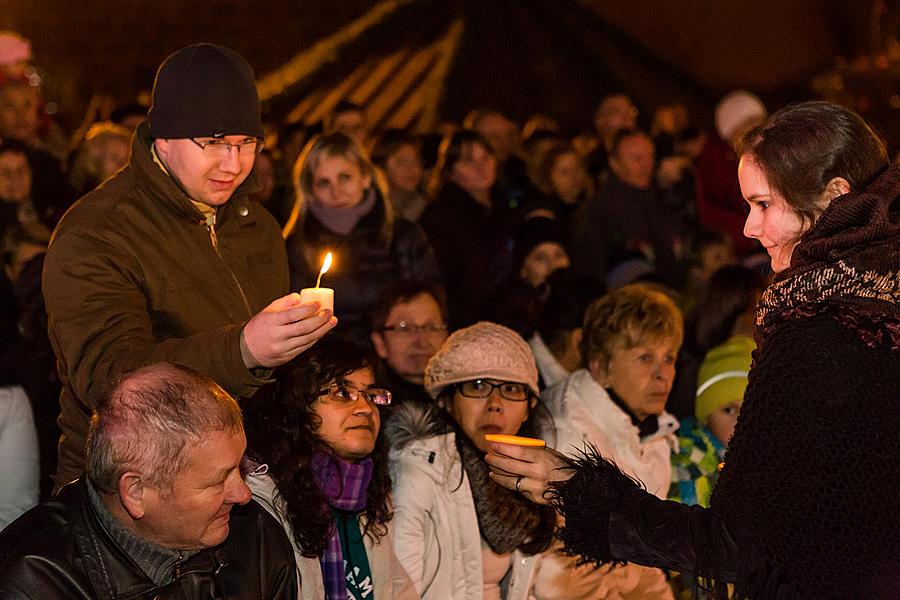 Lebende Krippe, 23.12.2015, Advent und Weihnachten in Český Krumlov