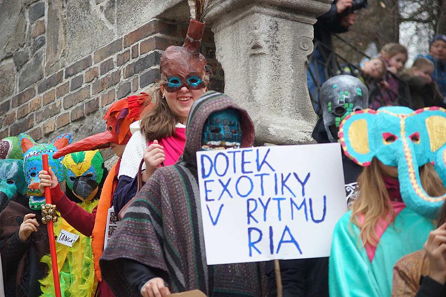 Carnival parade in Český Krumlov, 9th February 2016