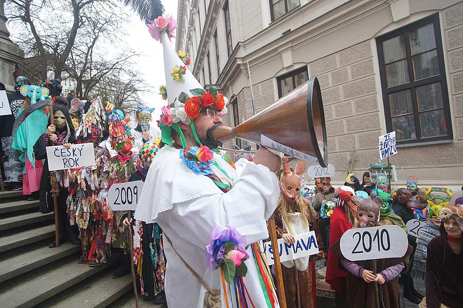 Masopustní průvod v Českém Krumlově, 9. února 2016