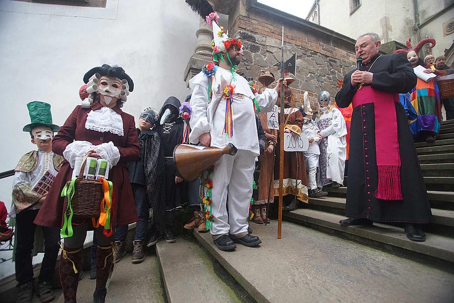 Masopustní průvod v Českém Krumlově, 9. února 2016