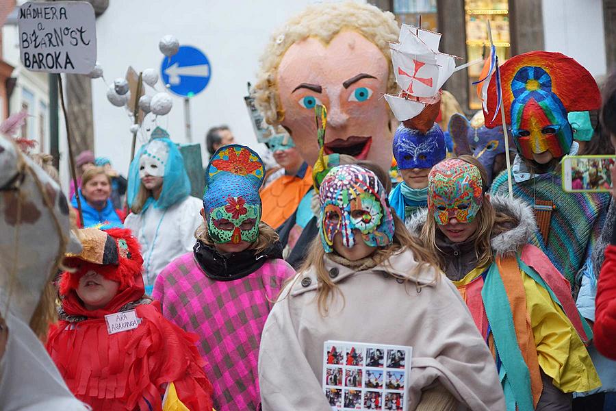 Carnival parade in Český Krumlov, 9th February 2016