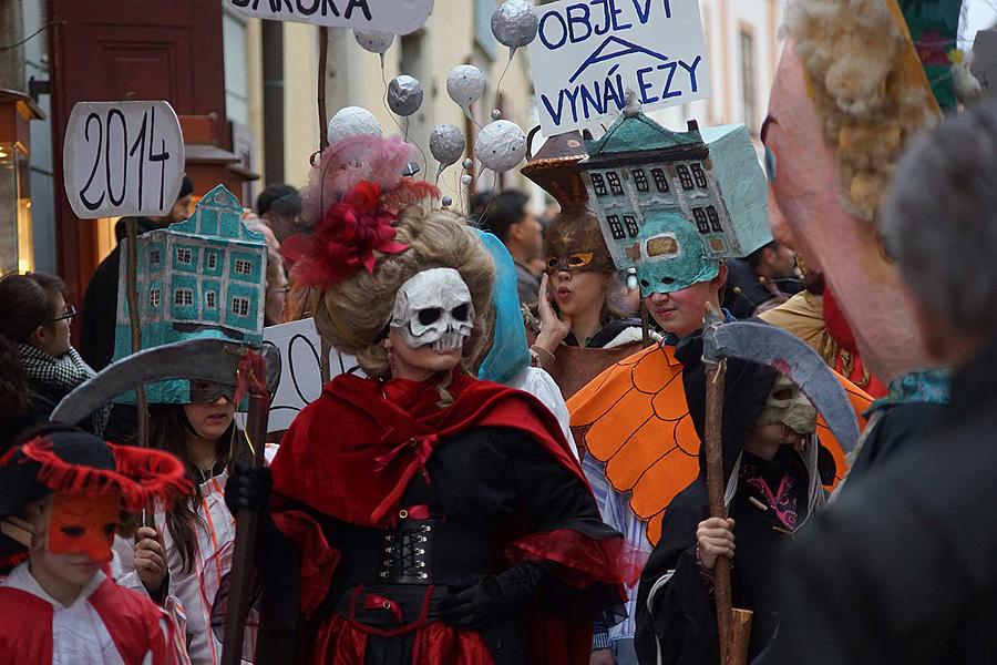 Carnival parade in Český Krumlov, 9th February 2016