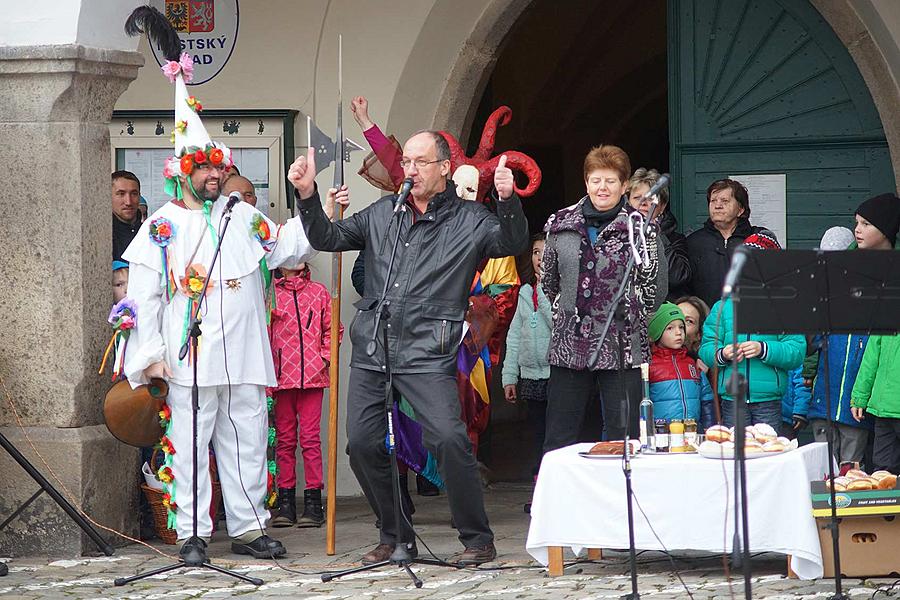 Masopustní průvod v Českém Krumlově, 9. února 2016