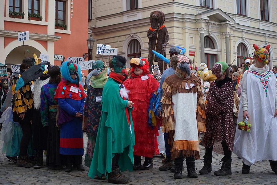 Carnival parade in Český Krumlov, 9th February 2016