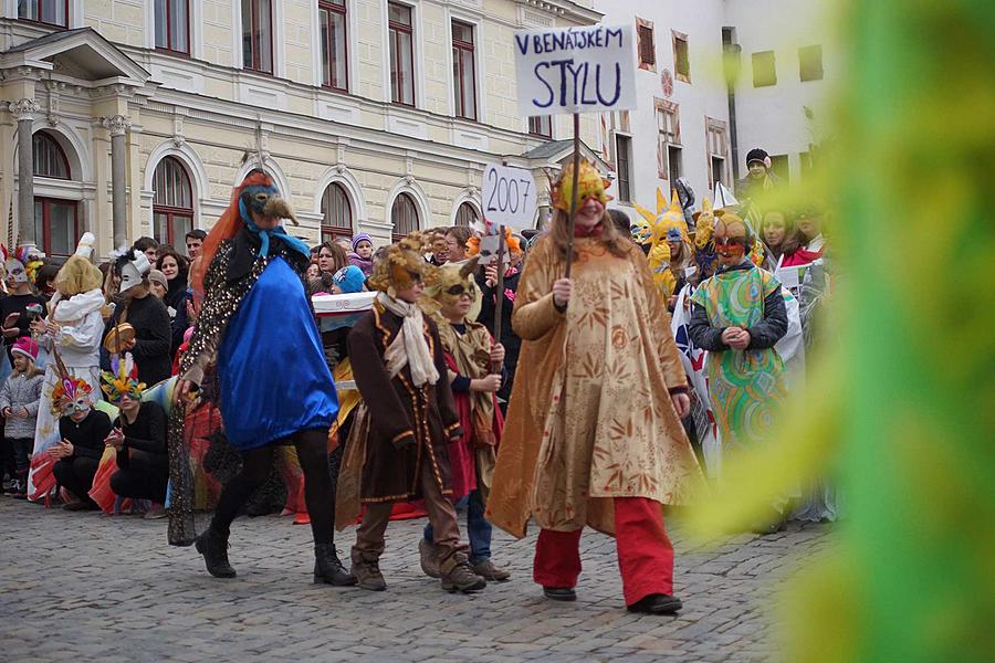 Masopustní průvod v Českém Krumlově, 9. února 2016